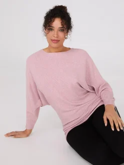 3/4 Dolman Sleeve Ottoman Stitch Sweater
