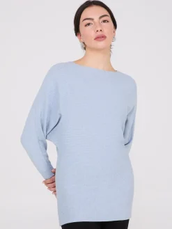 3/4 Dolman Sleeve Ottoman Stitch Sweater