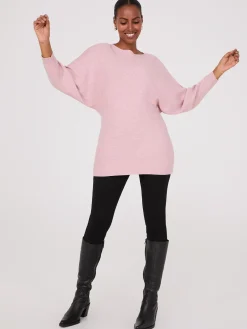 3/4 Dolman Sleeve Ottoman Stitch Sweater