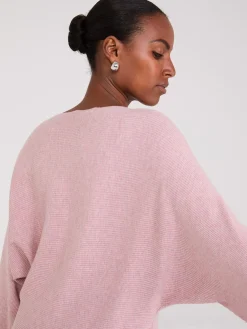 3/4 Dolman Sleeve Ottoman Stitch Sweater