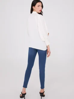 3/4 Dolman Sleeve Textured Blouse