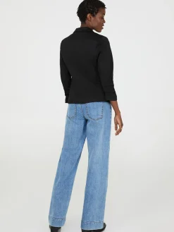 3/4 Ruched Sleeve Blazer