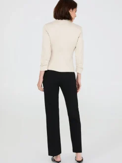 3/4 Ruched Sleeve Blazer