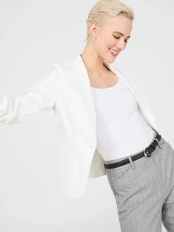 3/4 Ruched Sleeve Blazer