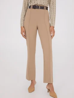 Belted Front Pintuck Pants
