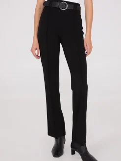 Belted Front Pintuck Pants
