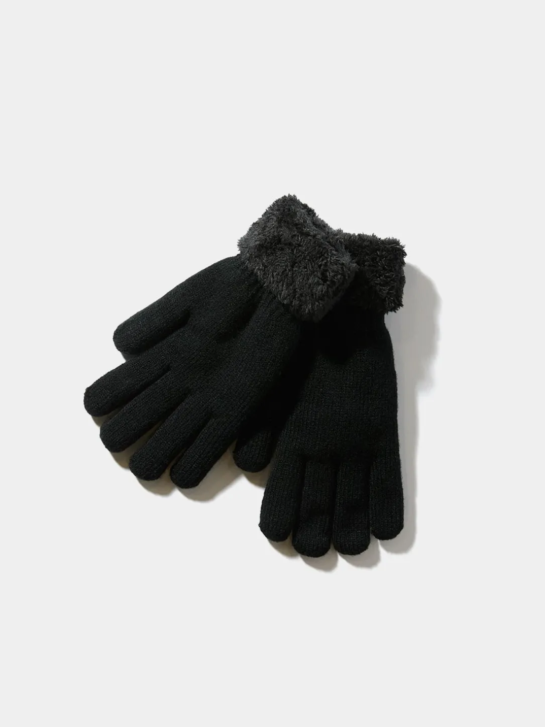 Black Metallic Fiber Gloves
