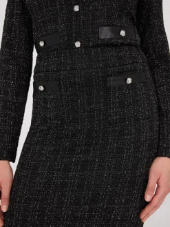 Bouclé Pencil Skirt