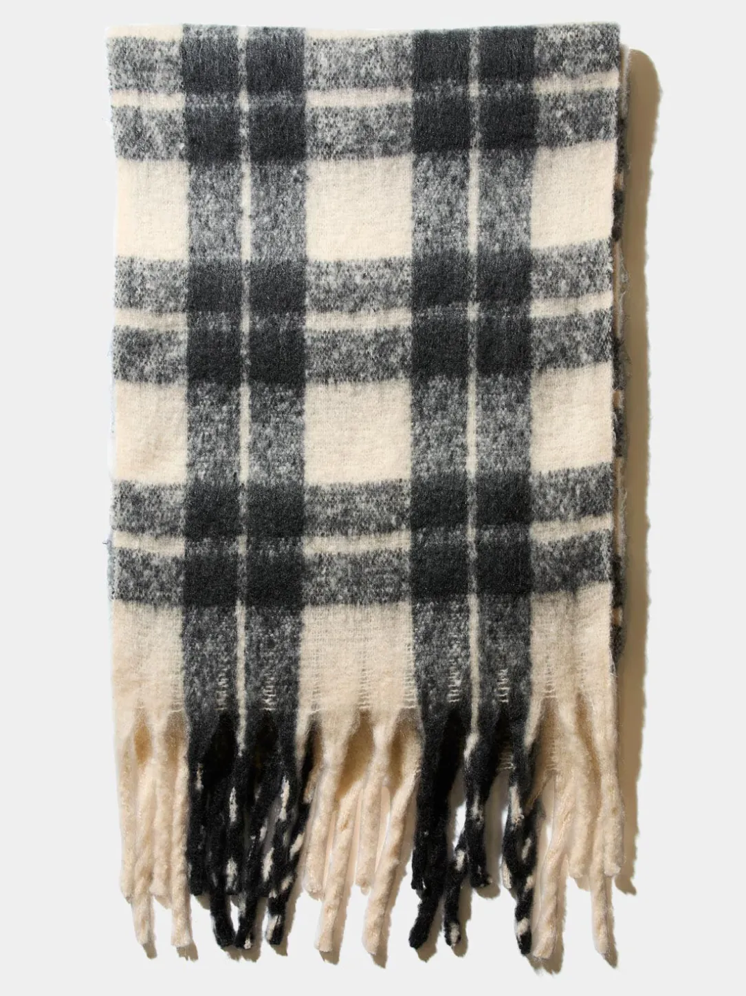 Brushed Checked Scarf