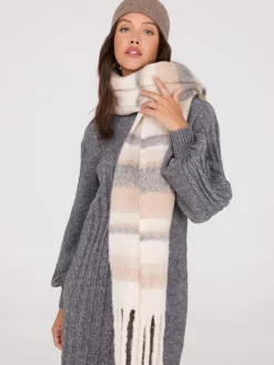 Brushed Striped Scarf