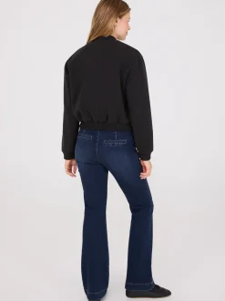 Button-Front Bomber Jacket