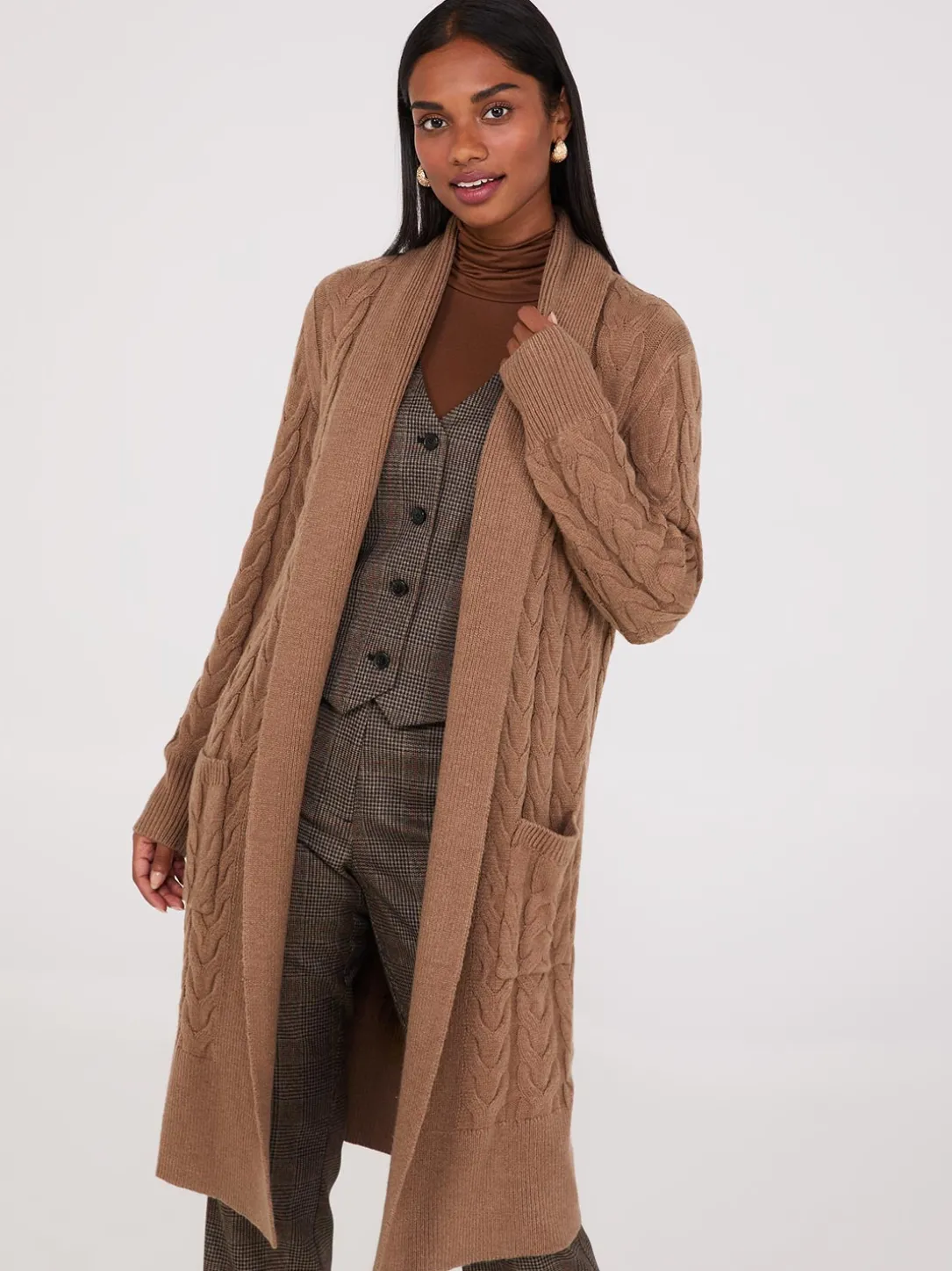 Cable Knit Duster