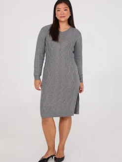 Cable Knit Sweater Dress