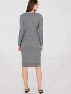 Cable Knit Sweater Dress