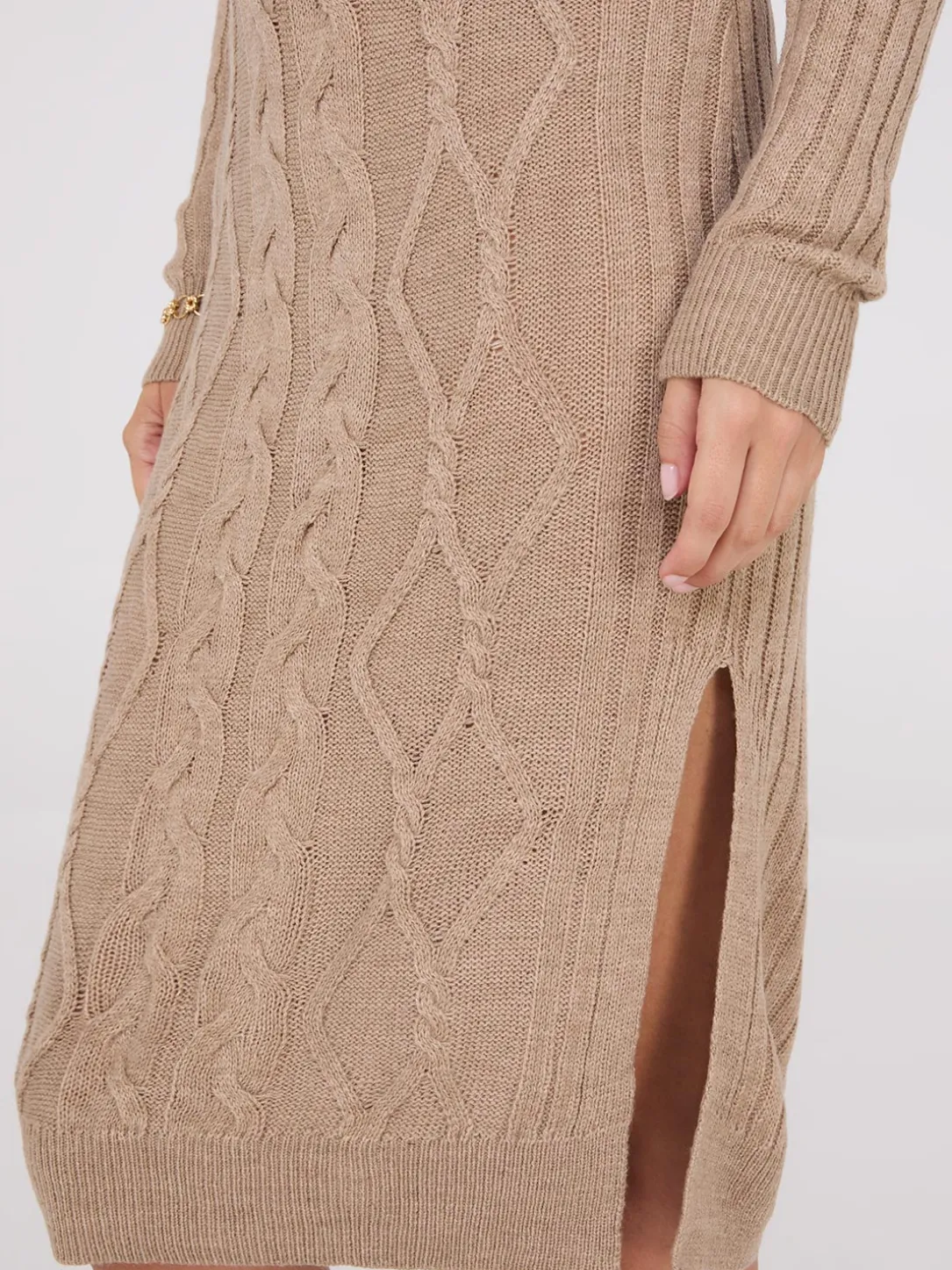 Cable Knit Sweater Dress