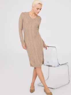 Cable Knit Sweater Dress
