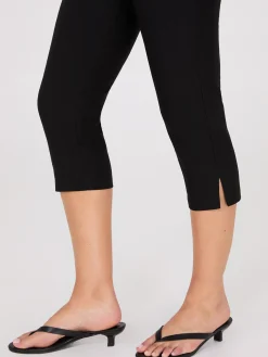 Capri Pants With Slit Hem