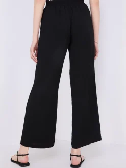 Classic Rise Wide-Leg Pants