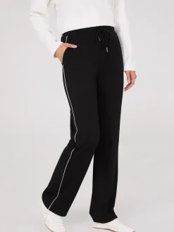 Contrast Piping Pants