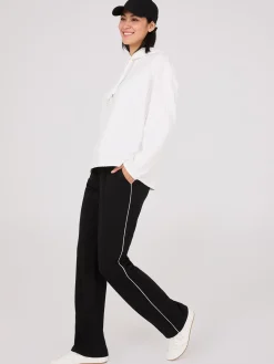 Contrast Piping Pants