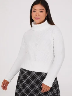 Cowl Neck Chenille Sweater