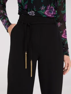 Crepe Pants With Sash
