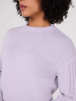 Crew Neck High-Low Sweater