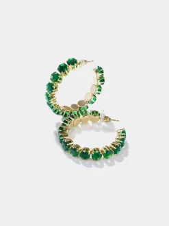 Crystal Hoop Earring