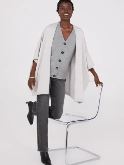 Dolman Sleeve Open Cape Sweater