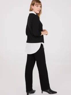 Dot Print 2-Fer Top