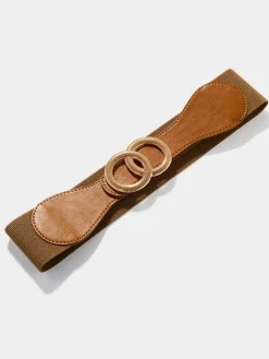 Double Carved Ring Buckle Belt