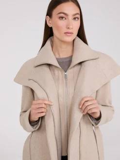 Double Collar 3/4 Coat