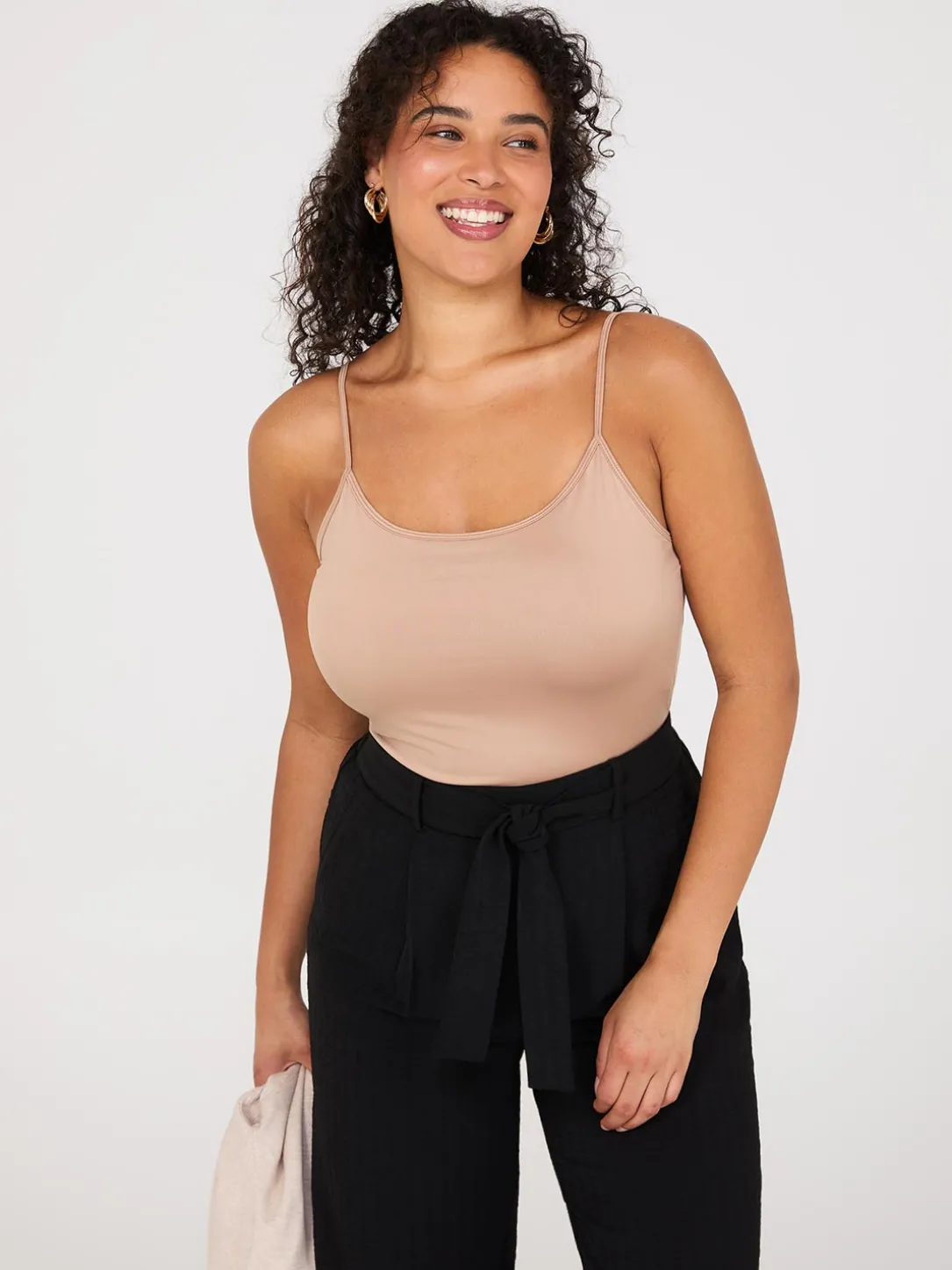 Double Layer Spaghetti Strap Cami