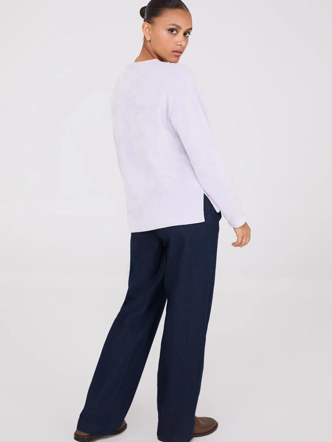 Drop Shoulder Chenille Top