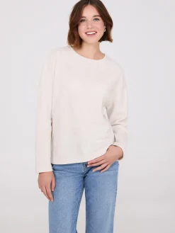 Drop Shoulder Chenille Top