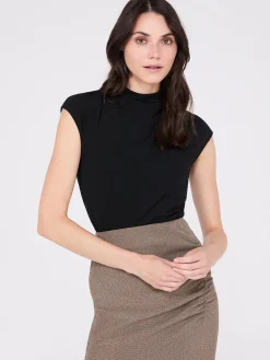 Extended Sleeve Funnel Neck Top