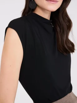 Extended Sleeve Funnel Neck Top