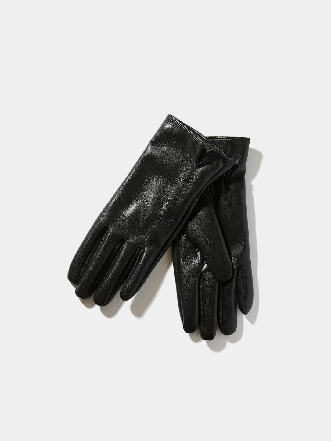 Faux Leather Gloves