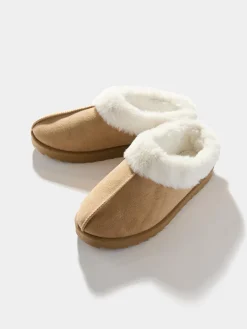 Faux Shearling Slippers