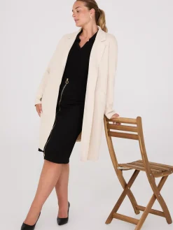 Faux Suede Car Coat