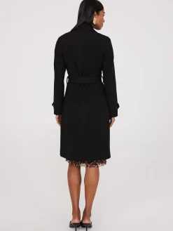 Faux Wool Wrap Coat