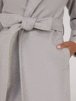 Faux Wool Wrap Coat