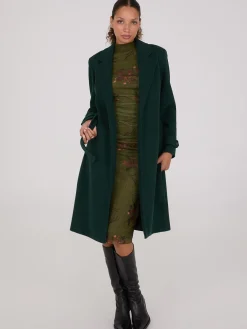Faux Wool Wrap Coat