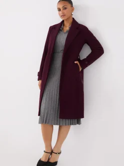 Faux Wool Wrap Coat
