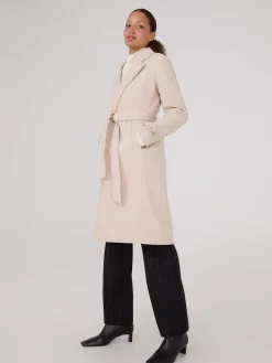 Faux Wool Wrap Coat