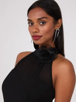 Fit & Flare Halter Neck Dress