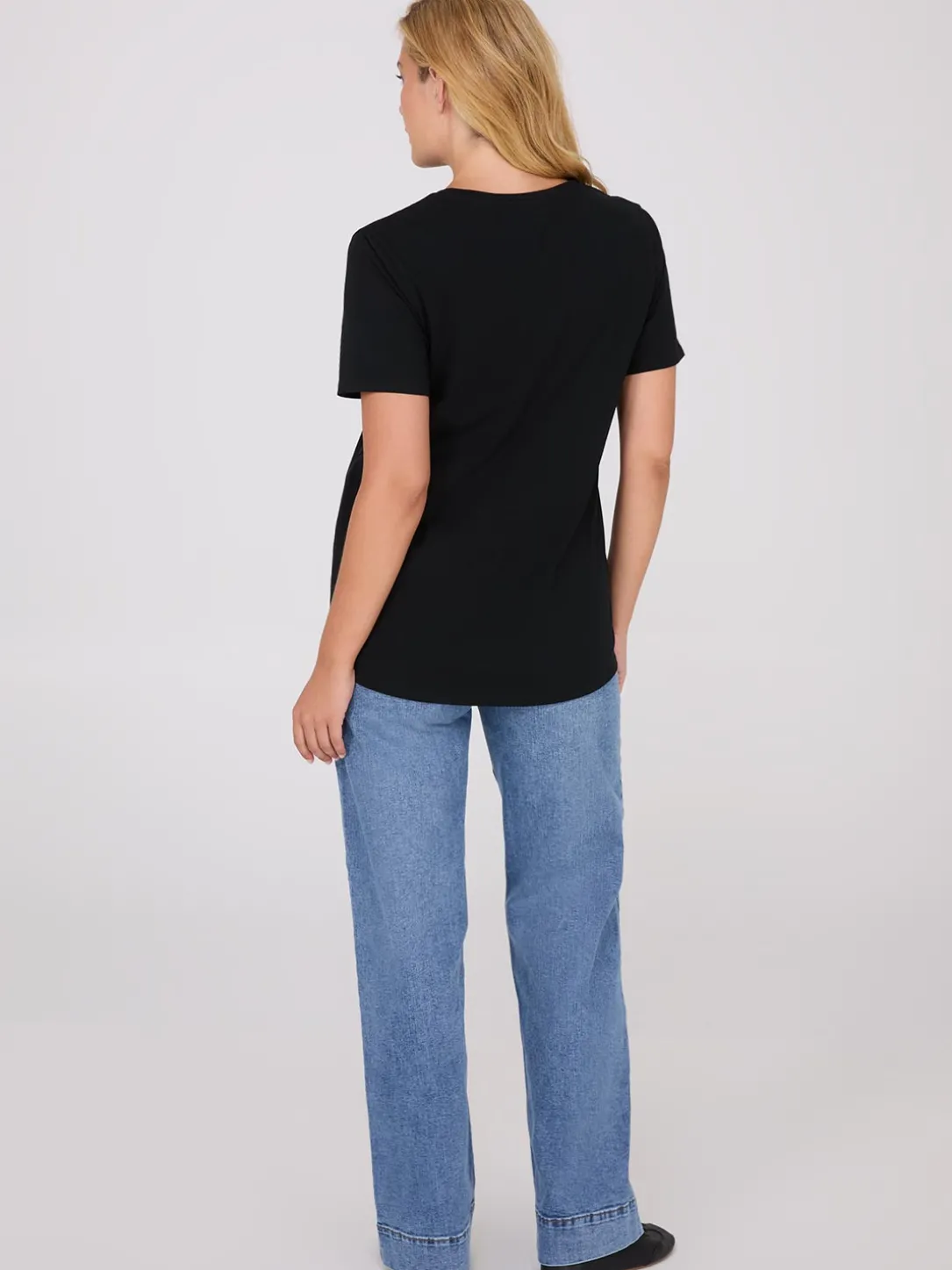 Floral Flocking Short Sleeve T-Shirt