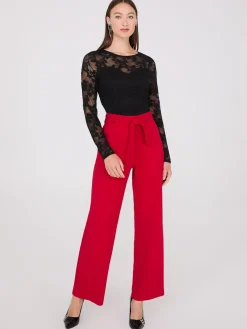 Floral Lace Sweeheart Neckline Top