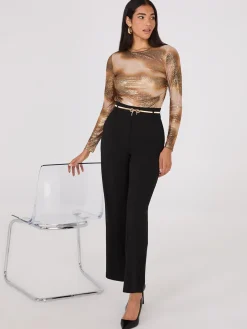 Foil Colour Wash Mesh Top
