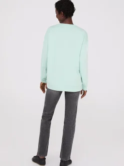Foil Flower Graphic Sweatshirt